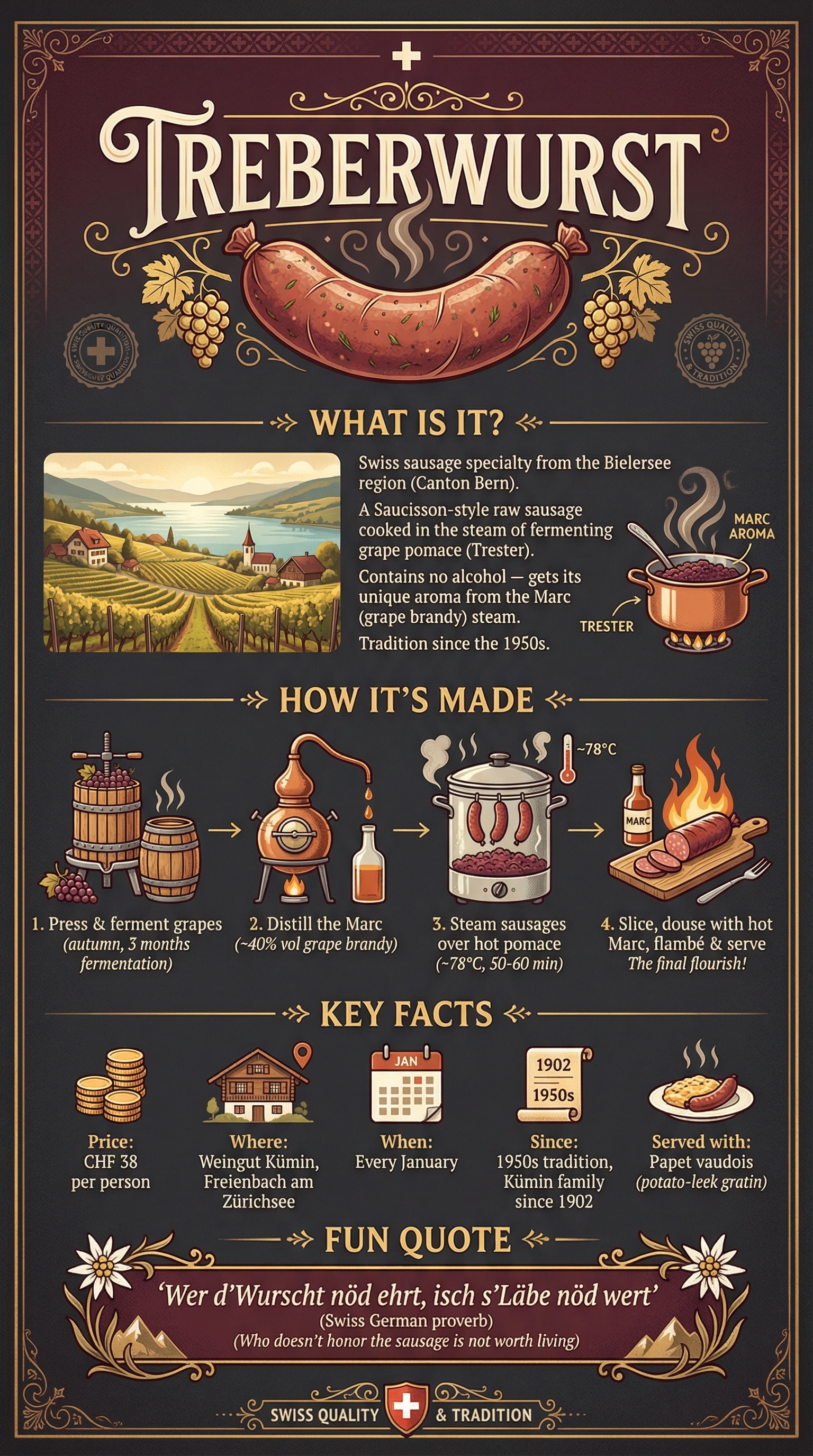 Treberwurst Infografik — Alles Wissenswerte auf einen Blick