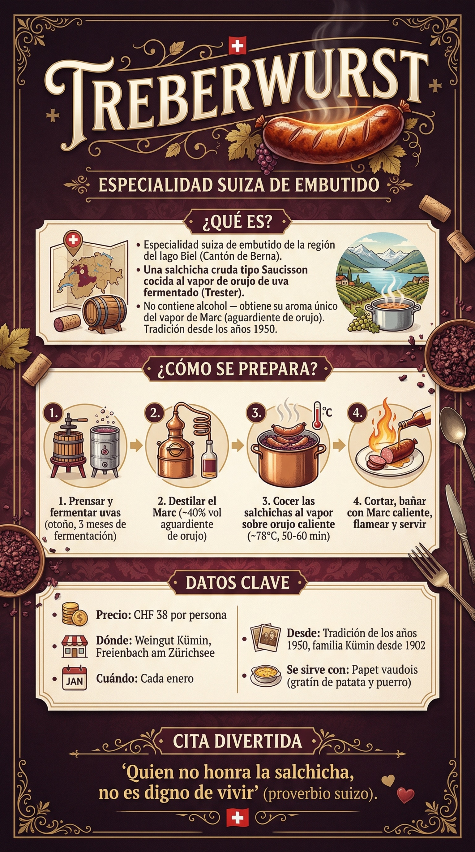 Infografía de Treberwurst — Todo lo que necesitas saber de un vistazo